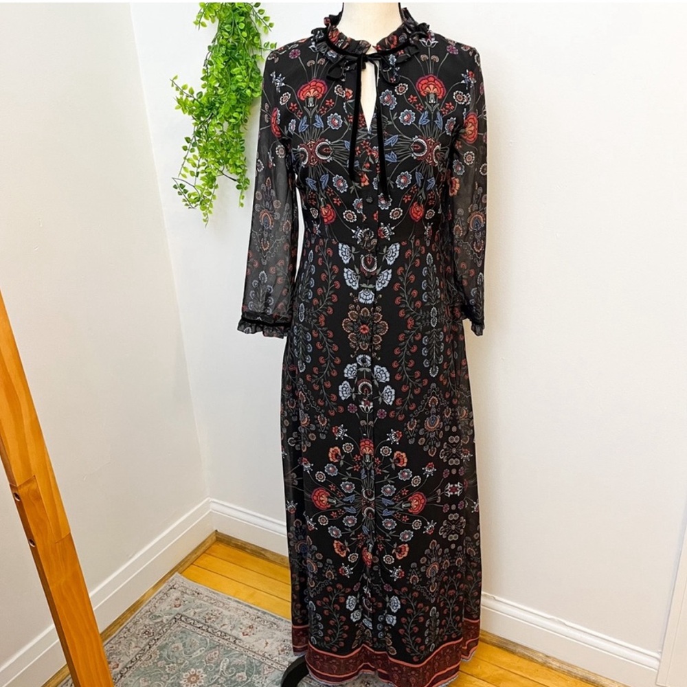 Anthropologie Laia Camila floral maxi dress